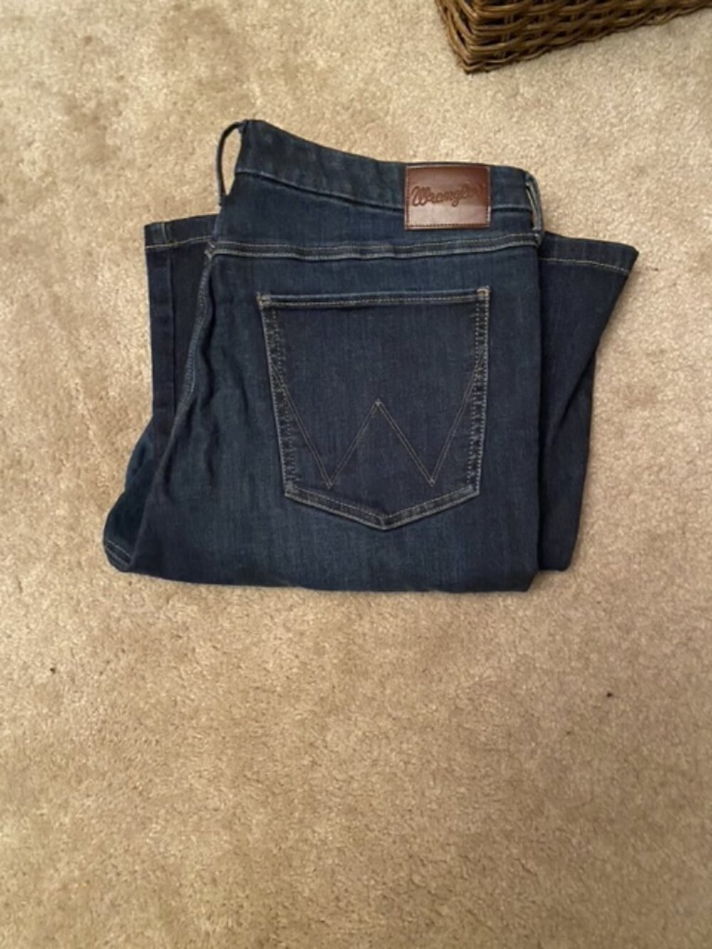 Women's Wrangler BESPOKE Dark Wash High Rise Trouser Jeans